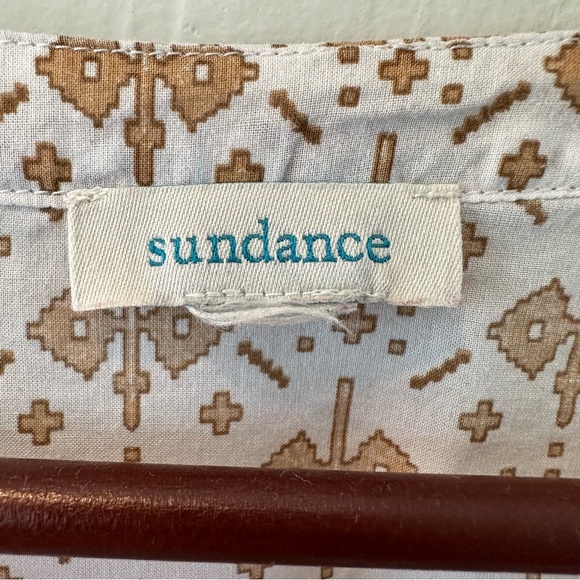 Sundance Long Sleeve Pink/White Pure Cotton Blouse M - Picture 3 of 4